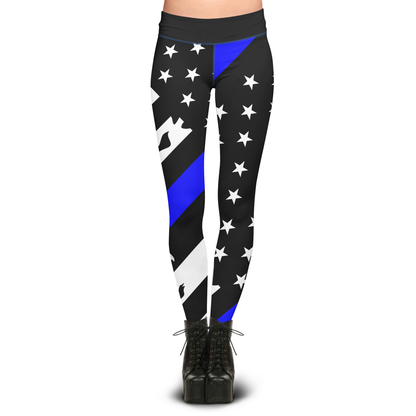 Pre-Release Thin Blue Line - Sublimation Leggings
