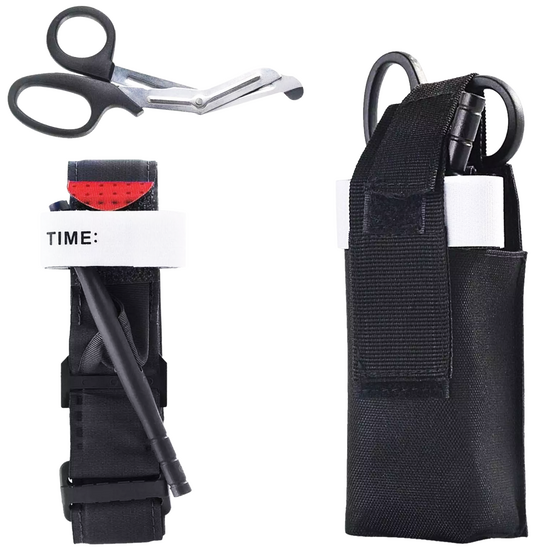 Tactical Survival Medical Tourniquet Kit - Pre-Hospital Life Saving Hemorrhage Control Kit