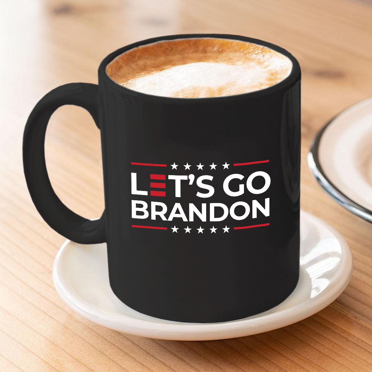 Let's Go Brandon 11 oz. Black Mug
