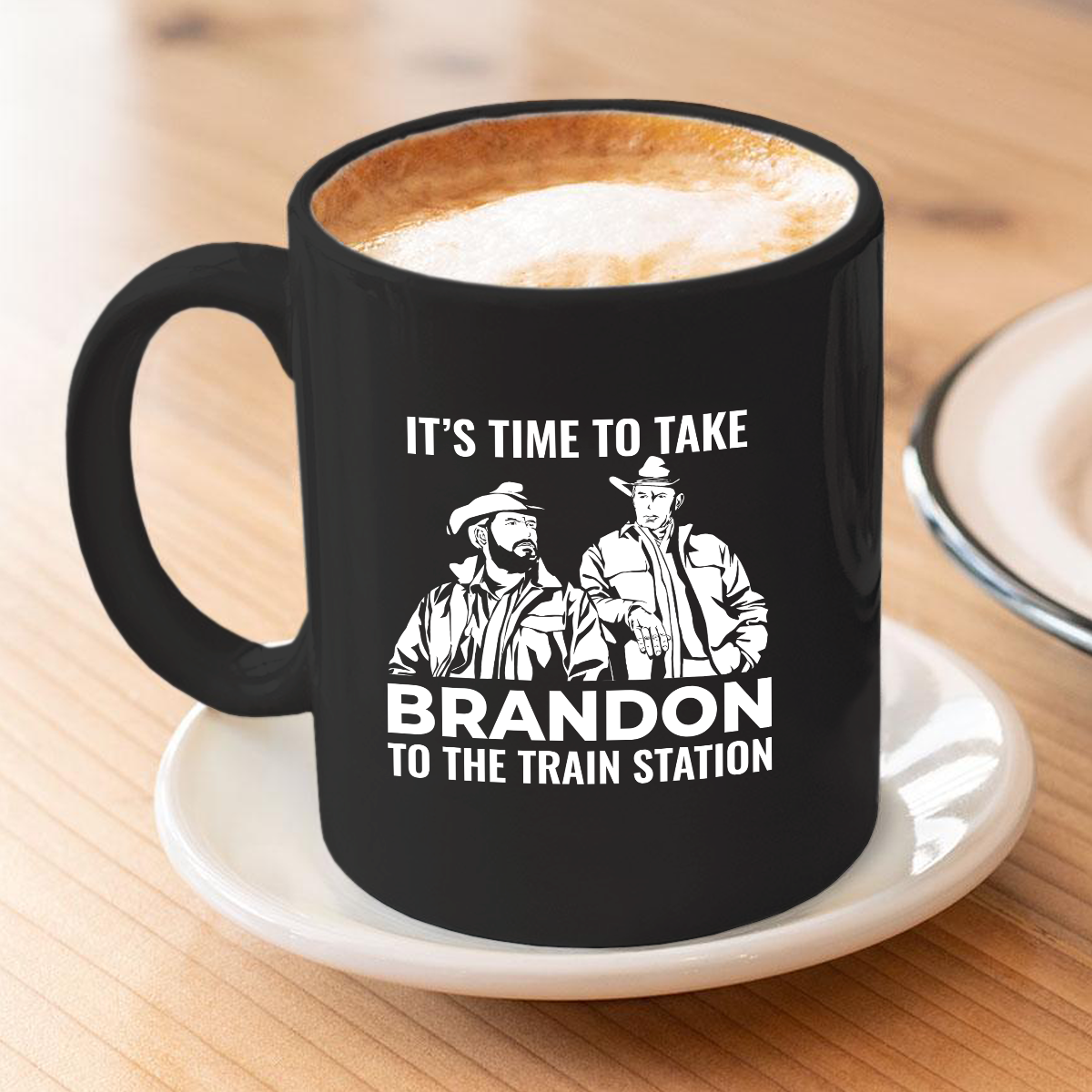 Train Station 11 oz. Black Mug