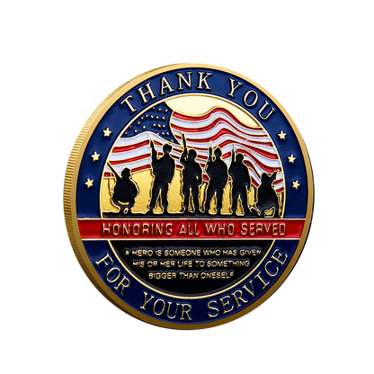 Honoring All Who Served - Veteran Coin