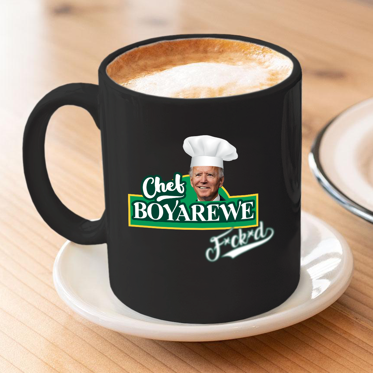 Chef Boyarewe 11 oz. Black Mug