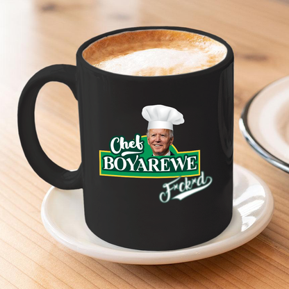 Chef Boyarewe 11 oz. Black Mug