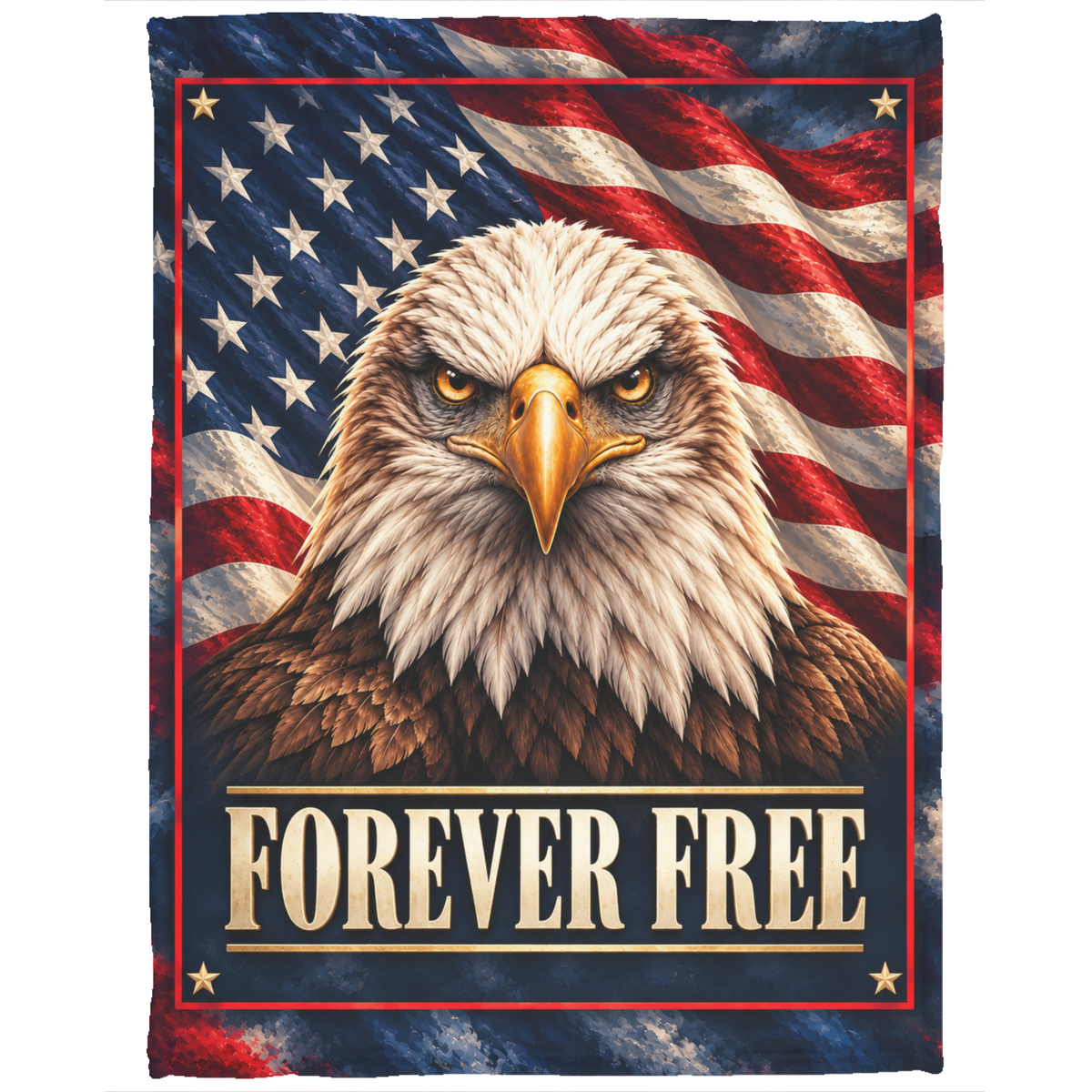 Forever Free Eagle Blanket