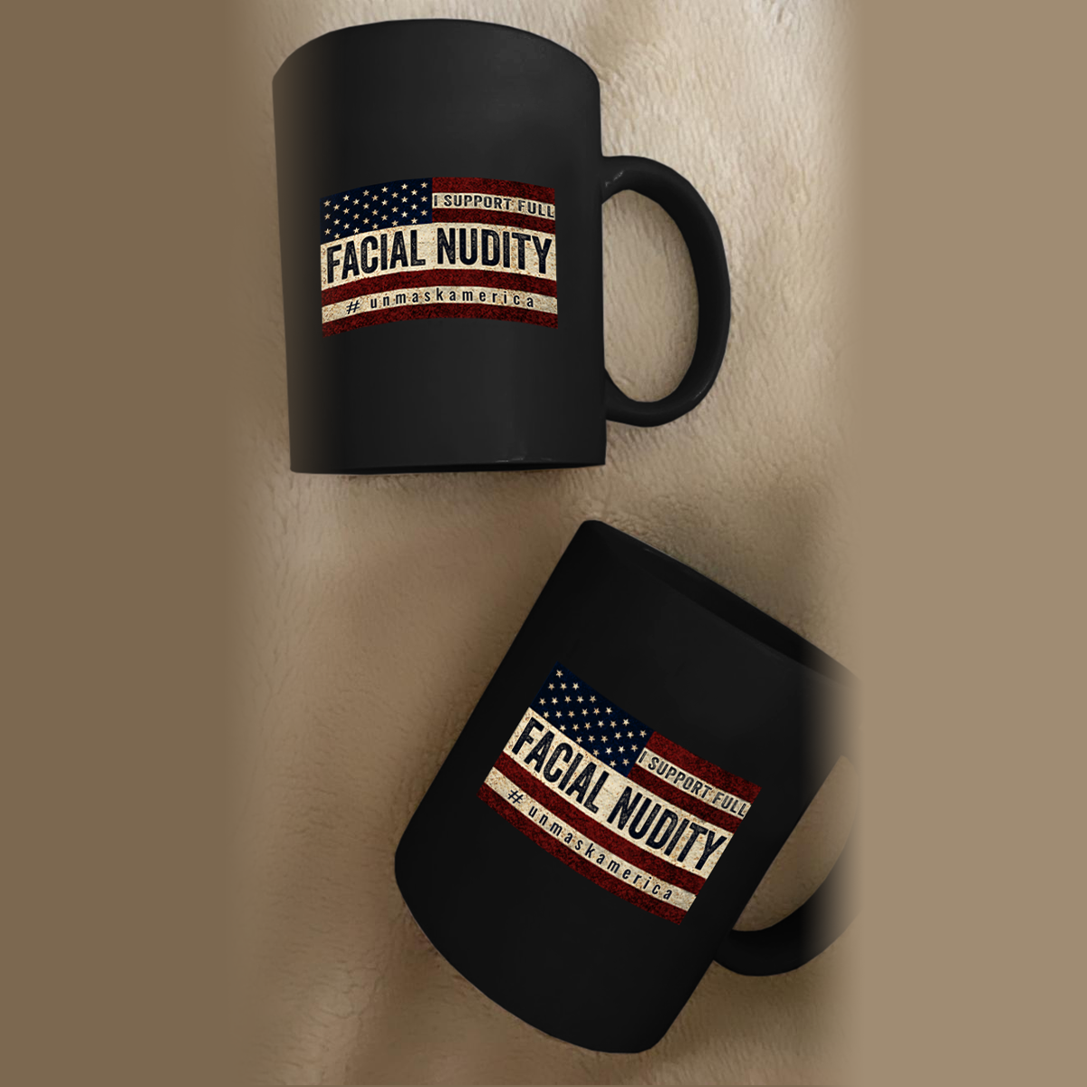 Unmask America  11 oz. Black Mug