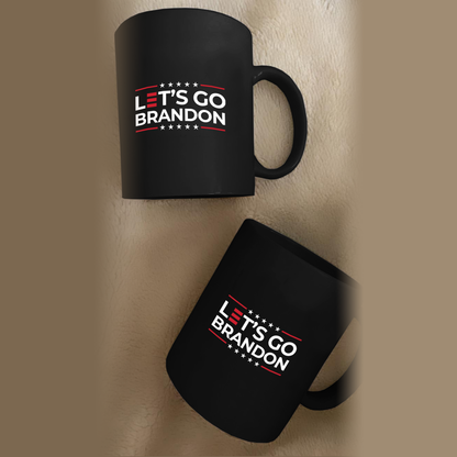 Let's Go Brandon 11 oz. Black Mug