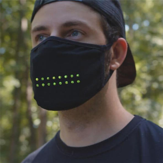 LED Voice Activated Light Up Face Cover