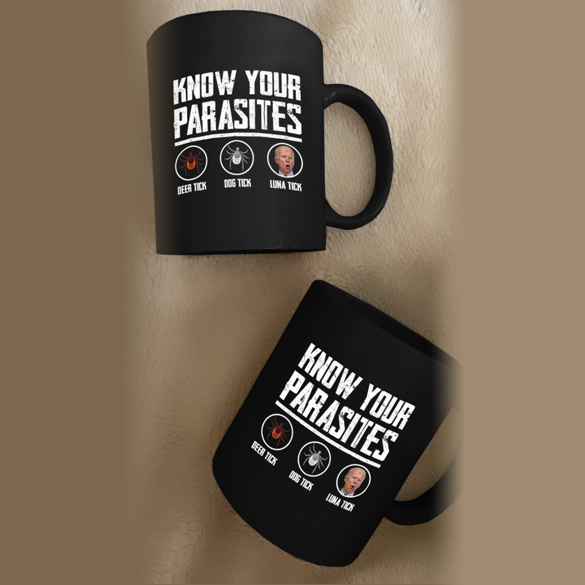 Know Your Parasites 11 oz. Black Mug