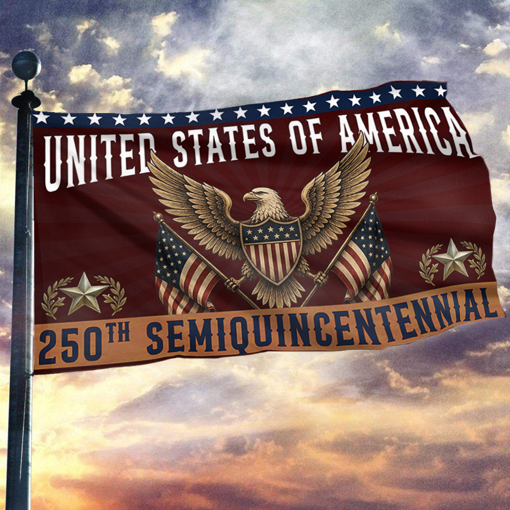 American Eagle 250th Anniversary Flag