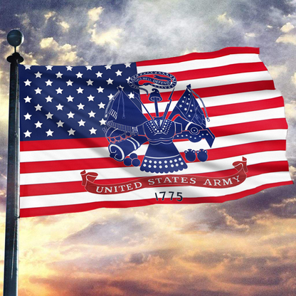 U.S. Army Emblem 1775 American Flag