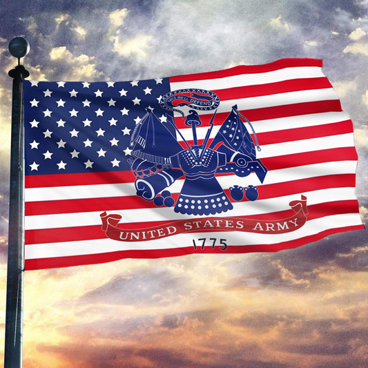 U.S. Army Emblem 1775 American Flag