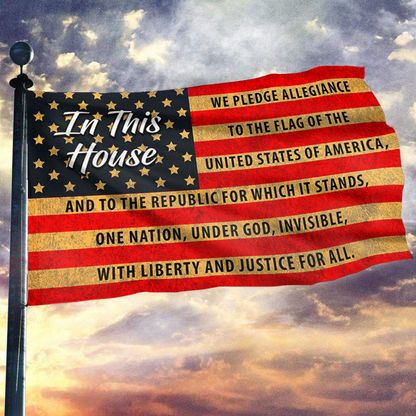 Pledge of Allegiance Patriotic American Flag