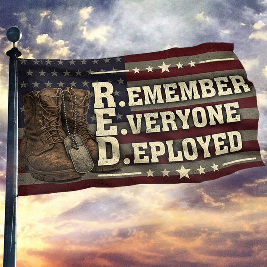 Remember Everyone Deployed USA Flag