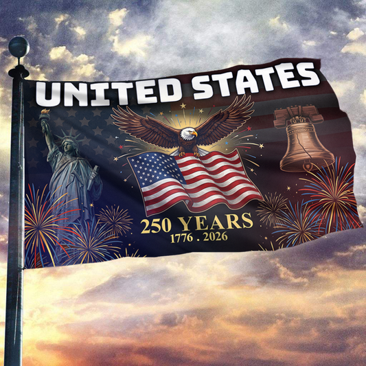 United States Bell and Eagle Flag