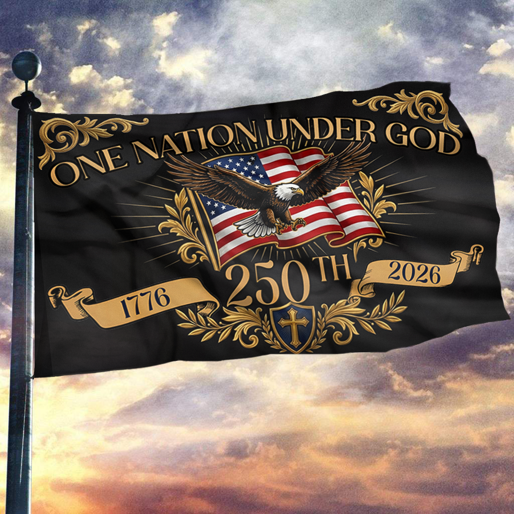 One Nation Under God 250th Eagle Flag