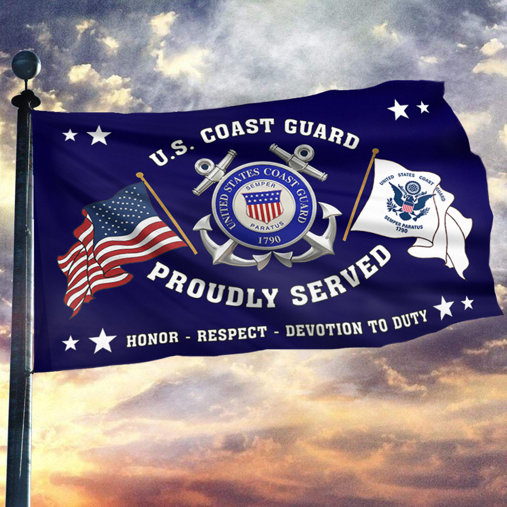 U.S. Coast Guard Proudly Served Flag