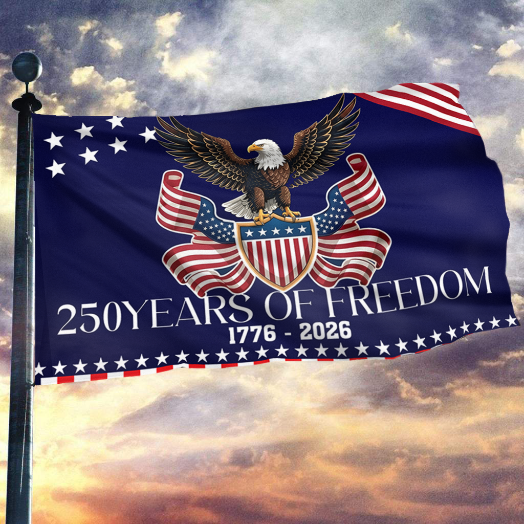 250 Years of Freedom USA Eagle Flag