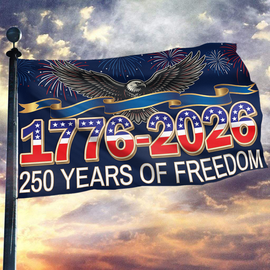 250 Years of Freedom Eagle Celebration Flag