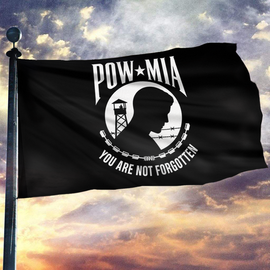 POW MIA Black Flag