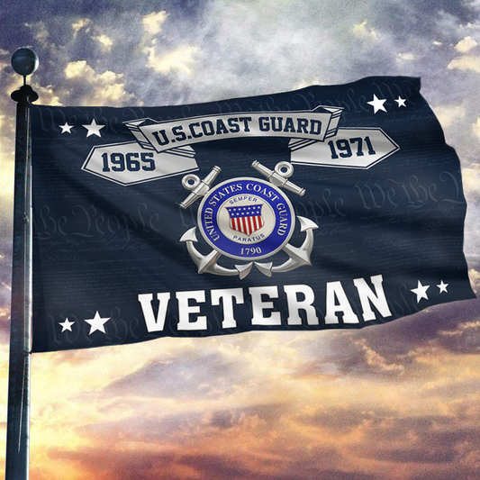 U.S. Coast Guard Veteran – We The People Flag