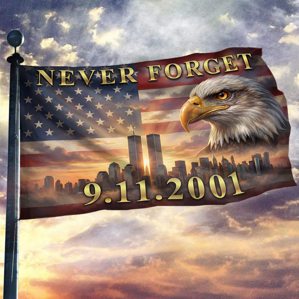 Never Forget 09.11.2001 Flag