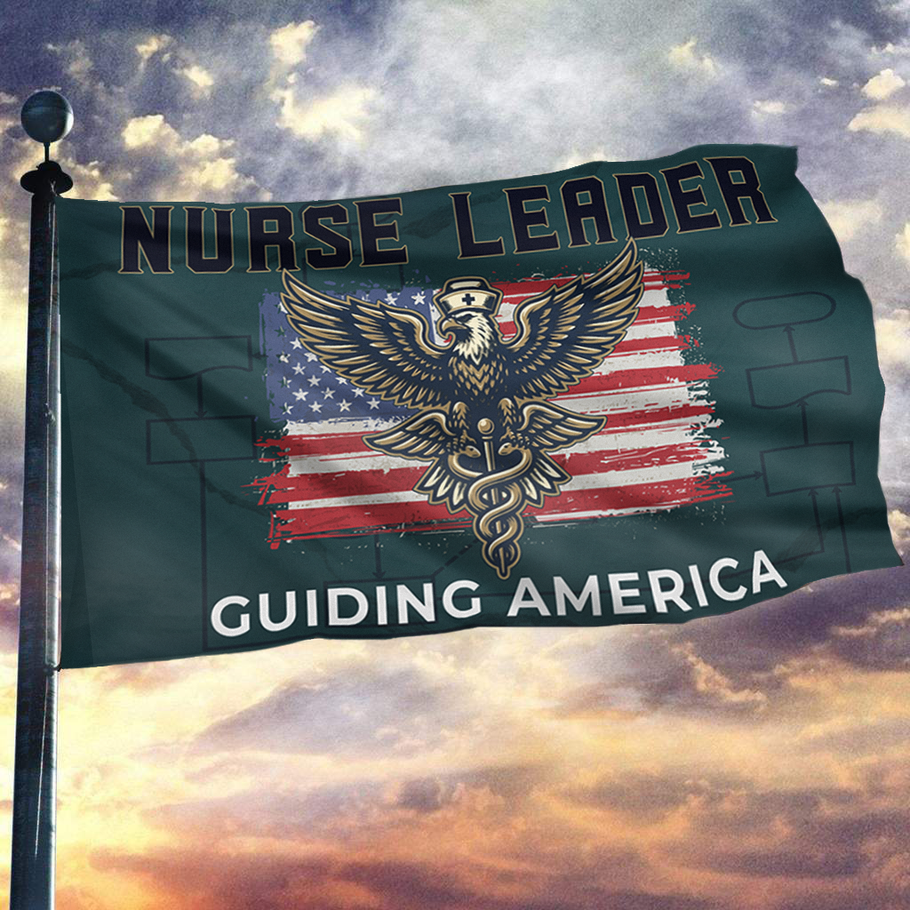 Nurse Leader Guiding America Flag