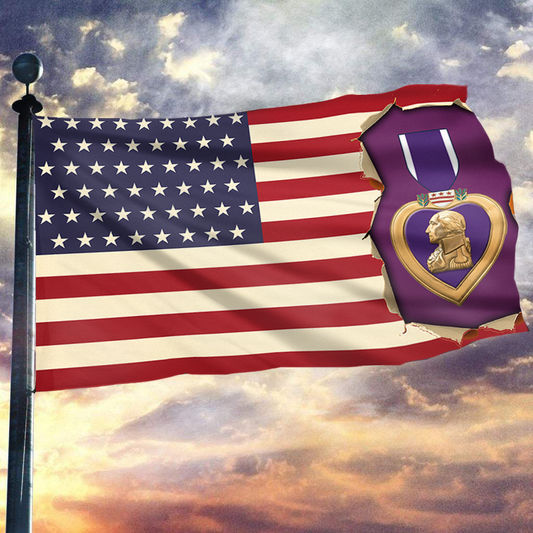 USA Purple Heart Flag