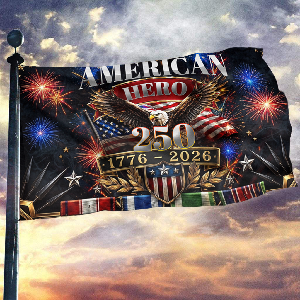 American Hero Anniversary Flag