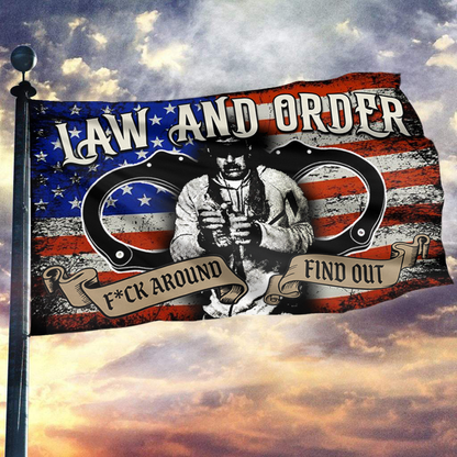 Law and Order FAFO Tactical USA Flag