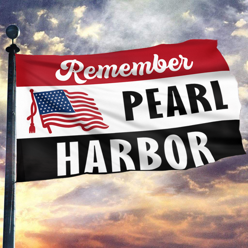Remember Pearl Harbor USA Flag