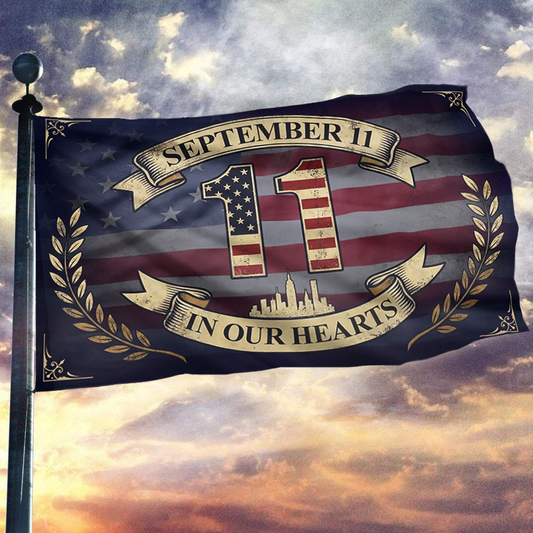September 11 in Our Hearts Flag