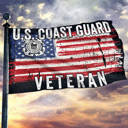 U.S. Coast Guard Veteran – Distressed Flag
