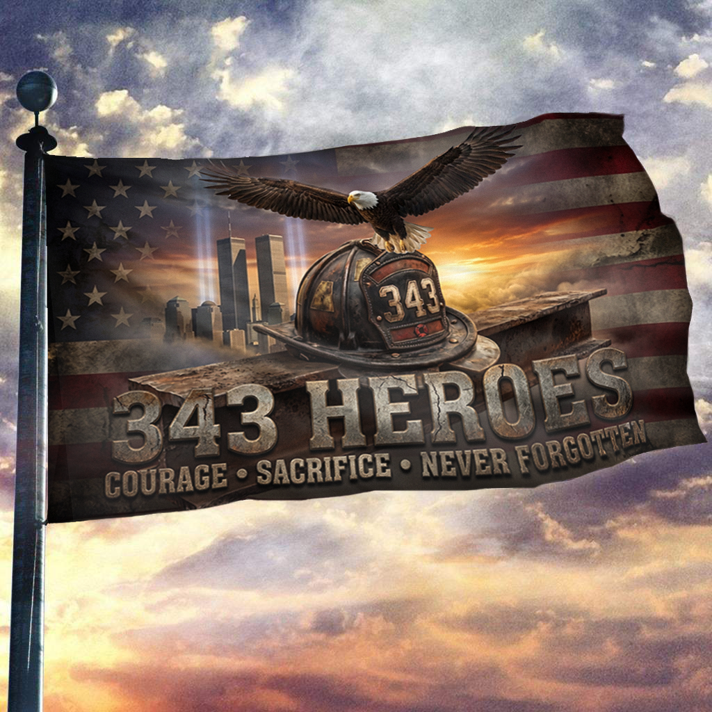343 Heroes - Never Forgotten Flag
