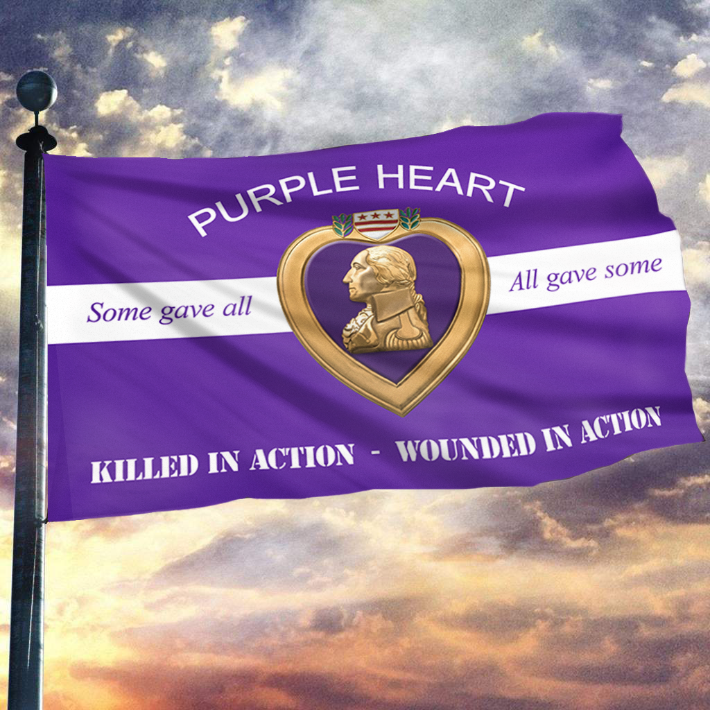 Purple Heart - Some Gave All Flag