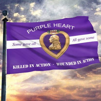 Purple Heart - Some Gave All Flag