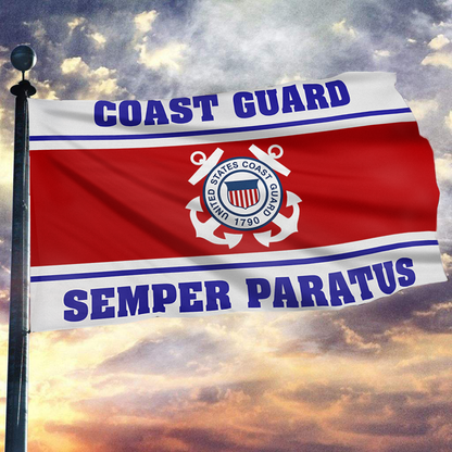 Semper Paratus Coast Guard 1790 Flag