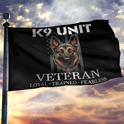 K9 Unit Veteran Flag