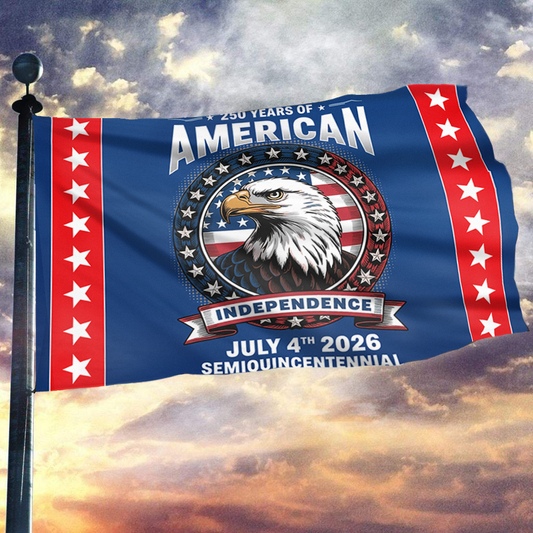250 Years of American Independence Eagle Flag