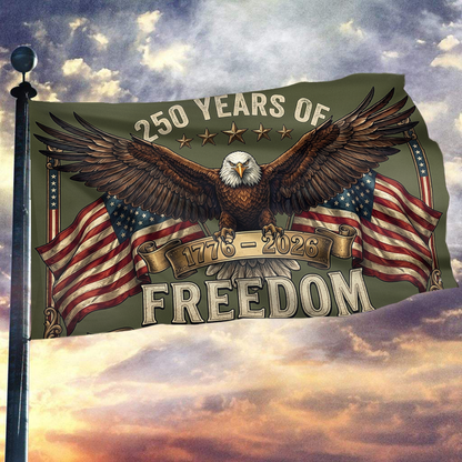 250 Years Of Freedom Navy Flag