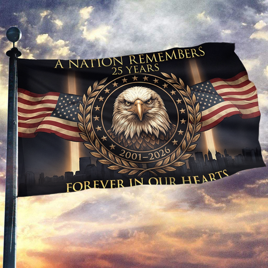 A Nation Remembers 25 Years Flag