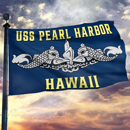 USS Pearl Harbor Hawaii Flag