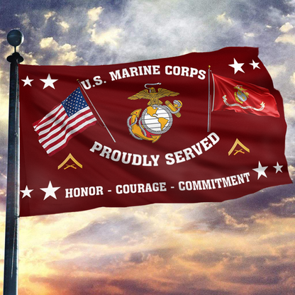 United States Marine Corps - Lance Corporal Flag