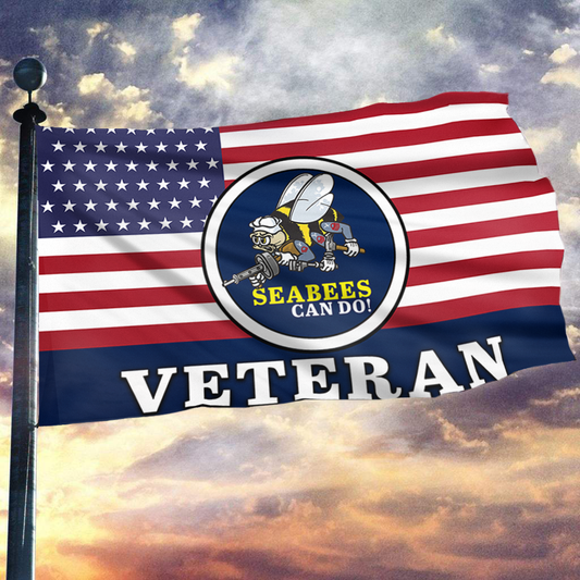 Seabees Can Do Veteran Flag