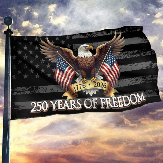 USA 250th Anniversary Bald Eagle Freedom Flag
