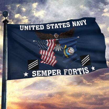 United States Navy Eagle Semper Fortis - Seaman Flag