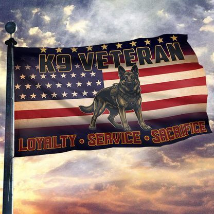 American K9 Warrior Tribute Flag