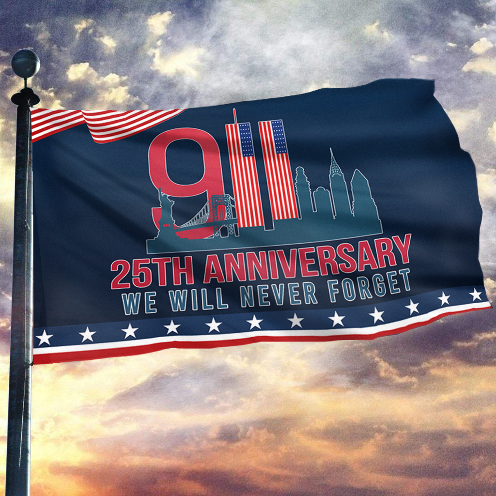 911 We Will Never Forget Flag