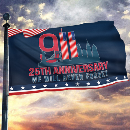 911 We Will Never Forget Flag