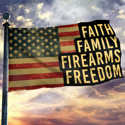 Rustic American Values Flag