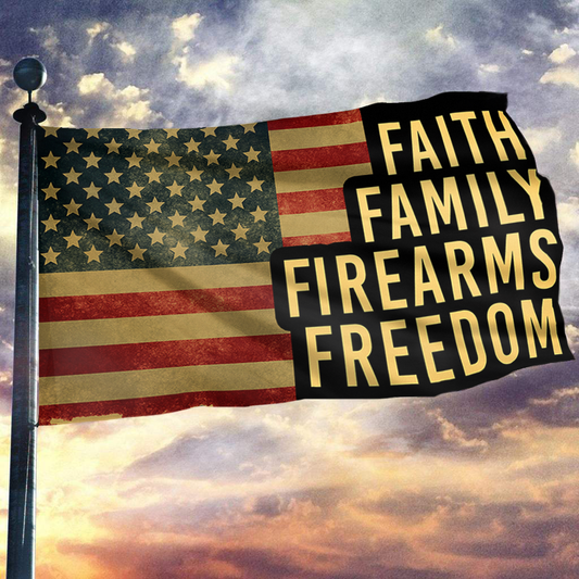 Rustic American Values Flag